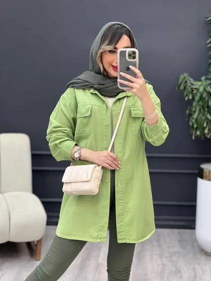 مانتو برش‌دار دو جیب سلما
