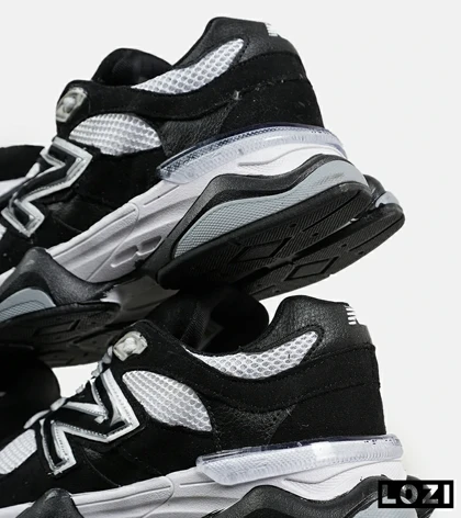 کفش کتانی مردانه و زنانه سفید مشکی NEW BALANCE 9060 مدل 7107