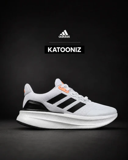 کتانی رانینگ آدیداس گلکسی 7 سفید مشکی نارنجی مدل 9156 کفش Adidas Galaxy 7