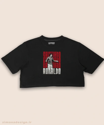 کراپ زنانه طرح کریستیانو رونالدو کد 961