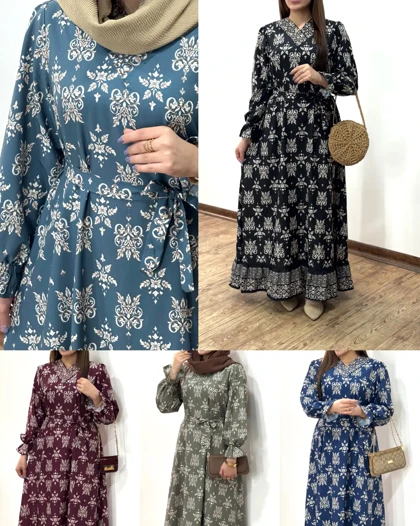 پیراهن بلند سوپر کلوش گلبو