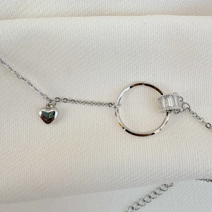 دستبند زنجیری تنیسی سیلور ژوپینگ