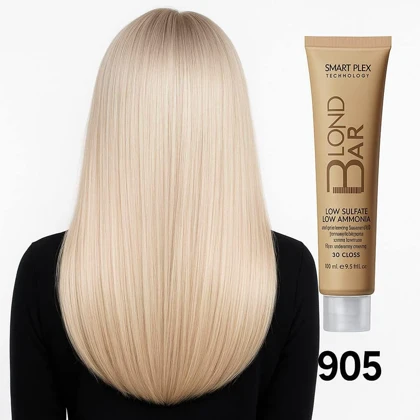 رنگ مو شماره 905 بلوند پلاتینه طلایی روشن بلوند بار Blond Bar