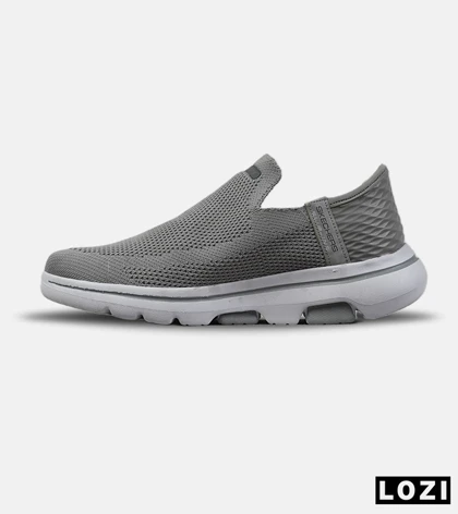 کفش کتانی طبی ورزشی طوسی SKECHERS Slip-Ins مدل 8857