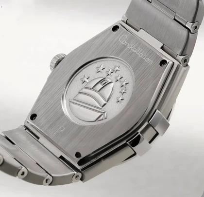 ساعت امگا کانسلیشن مردانه نقره ای صفحه مشکی ایندکس خط Omega Constellation Silver