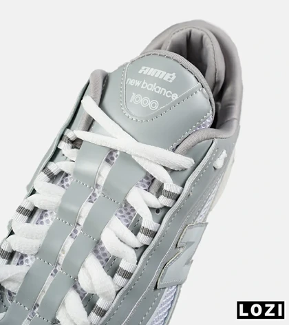 کفش کتانی مردانه و زنانه طوسی سفید New Balance 1000 مدل 7560