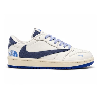 کفش و کتانی مردانه مدل نایک ترویس NIKE TRAVIS رنگ سفید آبی کد 30053