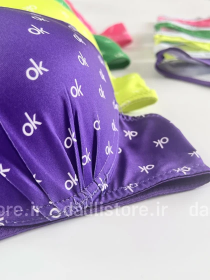 ست شورت و سوتین اسفنجی فنر دار بند اسپورت Gelvin Klain طرح OK