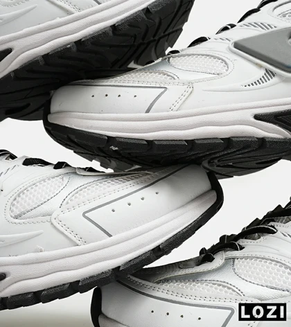 کفش کتانی مردانه سفید طوسی DIESEL S-SERENDIPITY SPORT