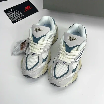 کتانی نیوبالانس 9060 کرم سورمه‌ای New Balance 9060 Cream Navy