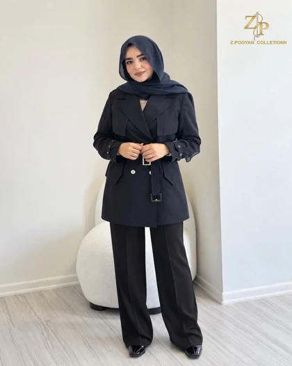 بارانی کتان زنانه آرکو