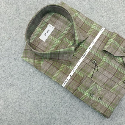 پیراهن طرحدار مردانه قواره ازاد ( قواره کلاسیک ) _ استین بلند