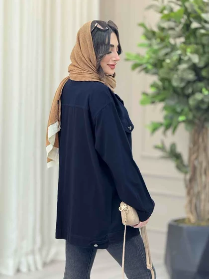 مانتو کتان چهارجیب لیدا