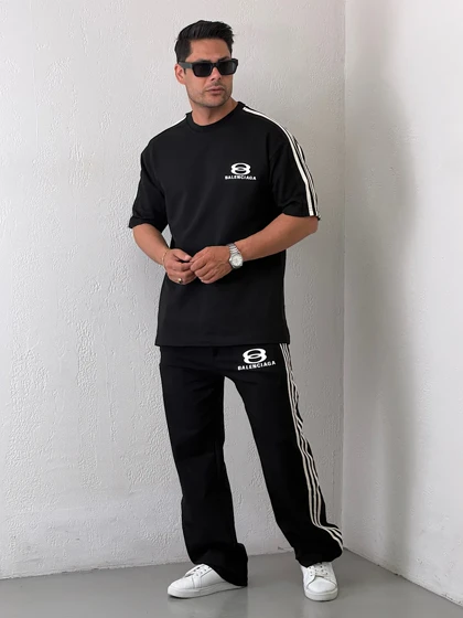 ست مردانه تیشرت و شلوارBALENCIAGA9024