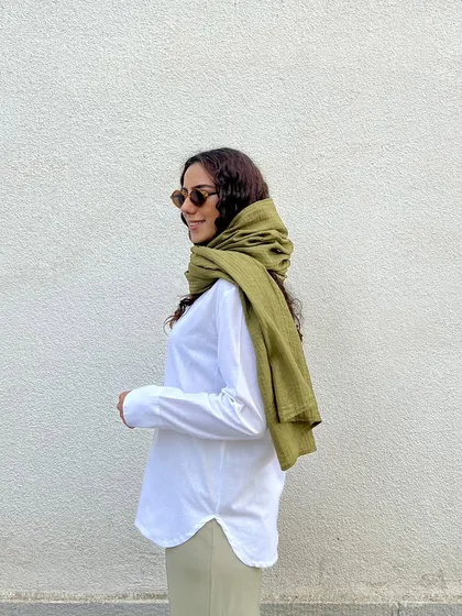 شومیز سفید پنبه