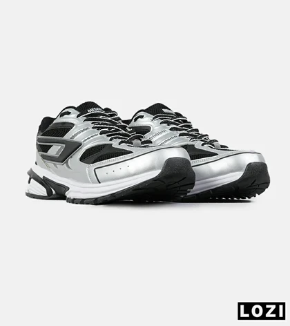 کفش کتانی بزرگ پا طوسی مشکی DIESEL S-SERENDIPITY SPORT مدل 7519