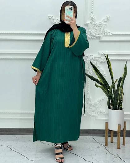 پیراهن کراش کتیبه طلایی 3982
