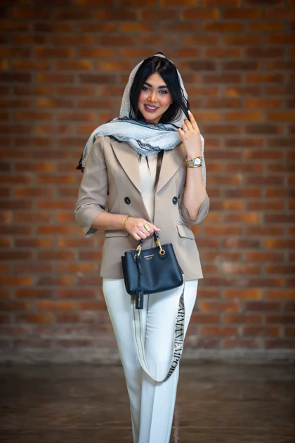 مانتو سوپر مازراتی آستین سه ربع