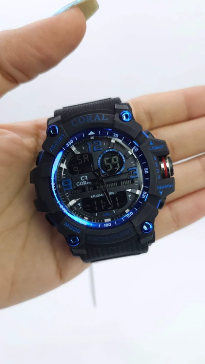 ساعت مچی مردانه کورال Coral CR1042-2 دوزمانه طرح ساعت مچی جی‌شاک