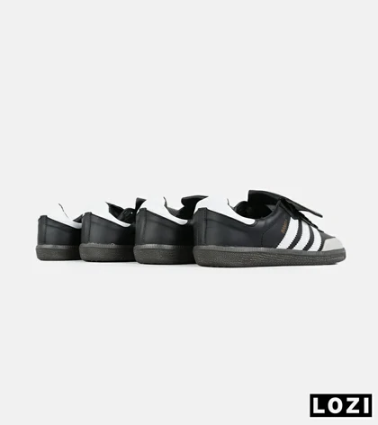 کفش کتانی مردانه و زنانه مشکی سفید ADIDAS Samba LT