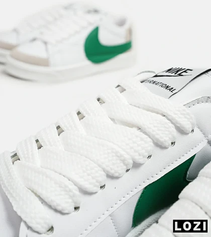 کفش نایک مردانه و زنانه سفید سبز Nike Blazer Low 77 Jumbo مدل 5607