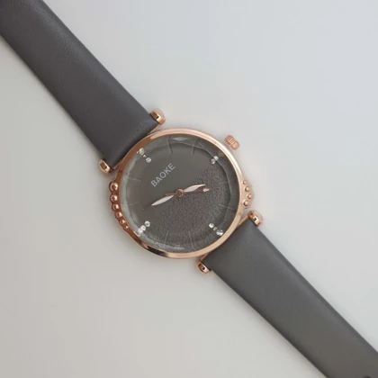 ساعت مچی زنانه باوک BAOKE بند چرمی ، اسپرت و روزمره با جعبه کادویی