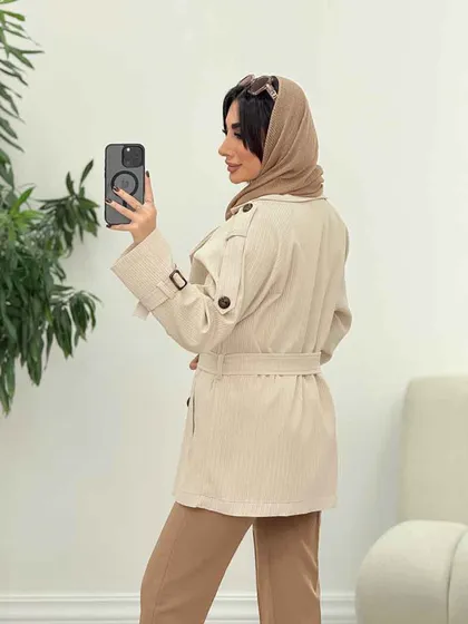 بارانی چهاردکمه تیارا