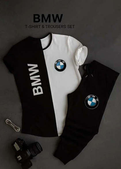 ست تیشرت شلوار bmw مردانه مدل Noman