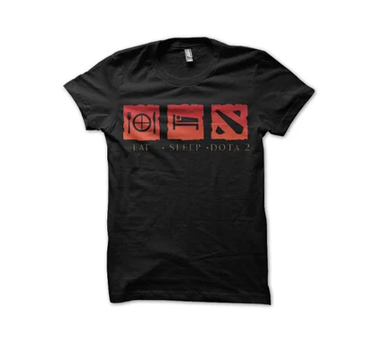 تیشرت طرح Eat Sleep Dota دوتا دو کد 86181