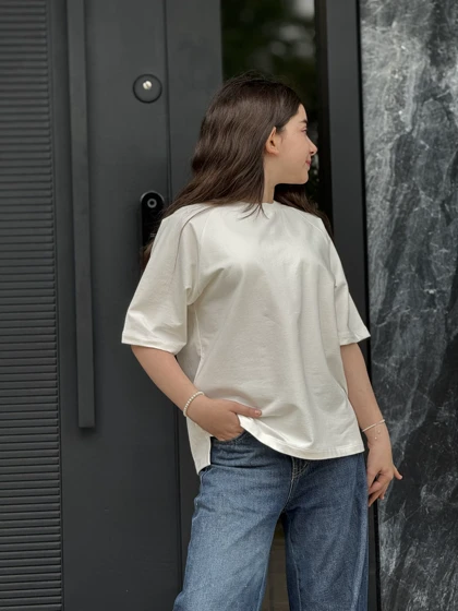 تیشرت باکسی سفید
