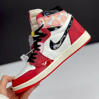 کفش نایک ایر جردن وان ساق‌دار اسپایدرمن Nike Air Jordan 1 High Spider-Man