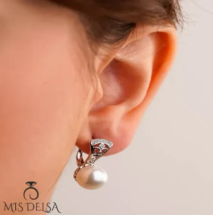 گوشواره طرح مروارید ژوپینگ کد 309