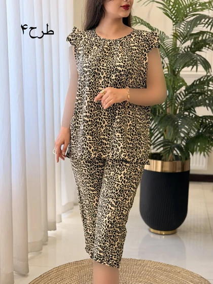 ست تاپ شلوارک چین‌دار کد2584