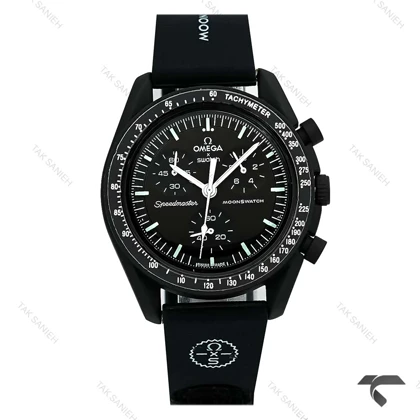 ساعت امگا سواچ ماموریت به ماه بند رابر جدید فول مشکی Swatch-10608-U