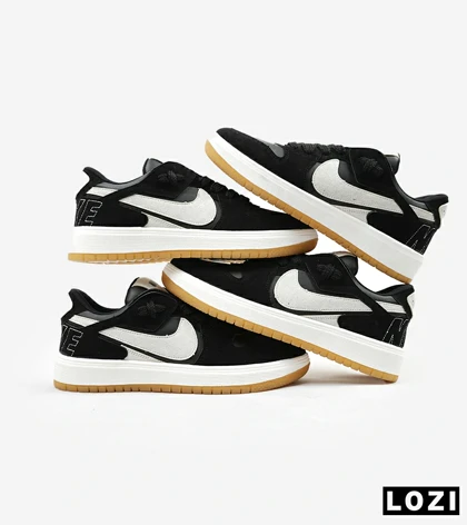 کفش کتانی مردانه مشکی کرم NIKE AIR JORDAN