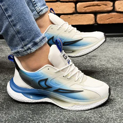 کتانی اسپرت مردانه مدل NIKE Air Griffey رنگ سفید آبی