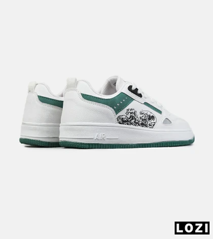کفش مردانه و زنانه سفید سبز NIKE AIR FORCE Draw مدل 8779