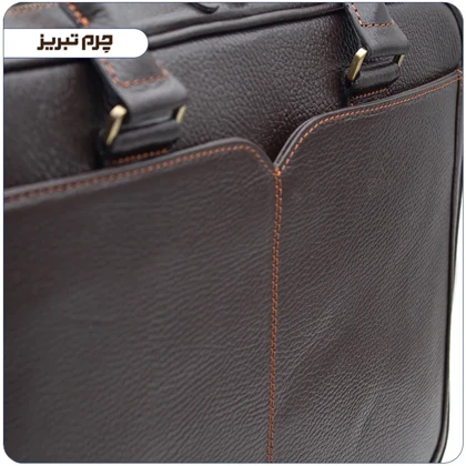 کیف چرم اداری مردانه قهوه ای کد BR21