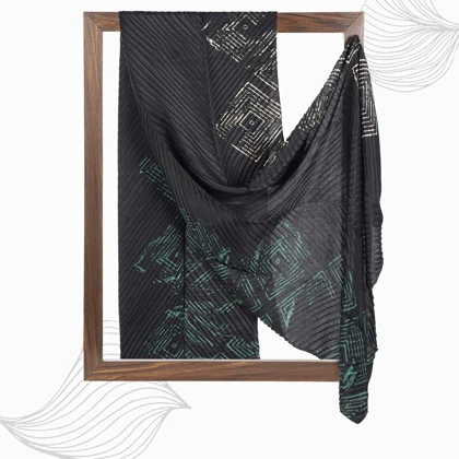 شال طرح هندسی زنانه - 39251737