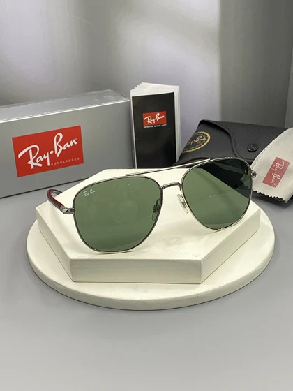 عینک آفتابی ری‌بن RB3683 فریم فلزی و عدسی کریستالی UV400