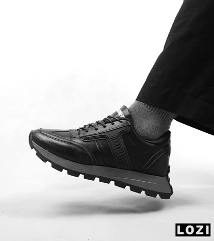 کفش مردانه مشکی طوسی BIKKEMBERGS