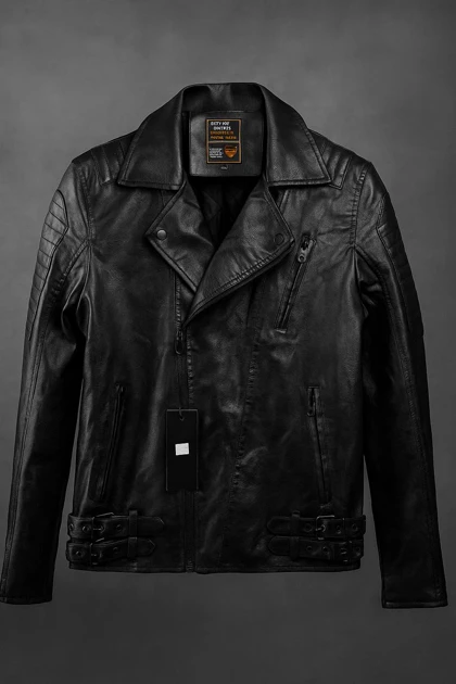 کاپشن چرم پلیسی وارداتی بندی