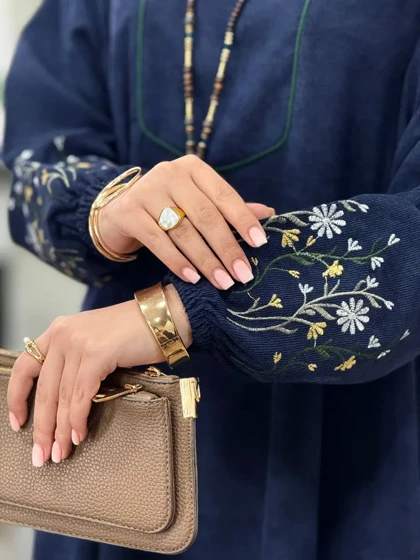 پیراهن مانتویی گلدوزی جانان 1