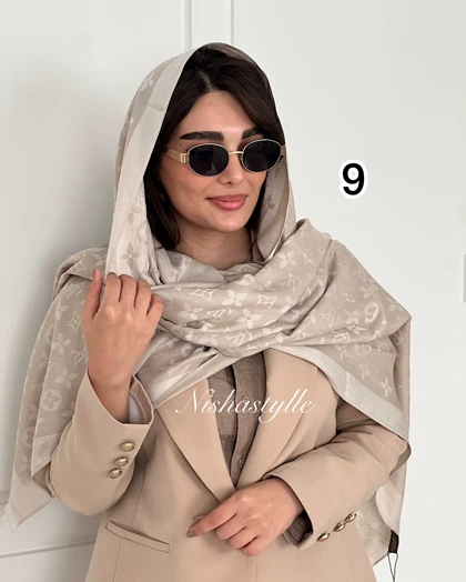 شال کشمیر دو رو ال وی وارداتی