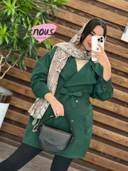 بارانی چهاردکمه یقه انگلیسی