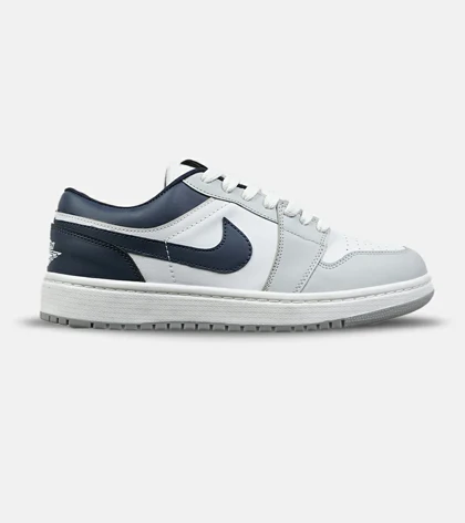 کفش کتانی مردانه و زنانه سفید طوسی سرمه ای 1 NIKE AIR JORDAN مدل 8772