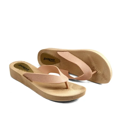 دمپایی لاانگشتی زنانه پاپا مدل ترمه