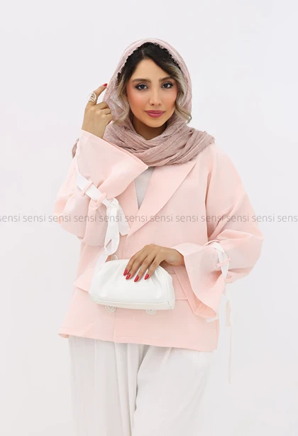 کت کیمونو آستین بندی