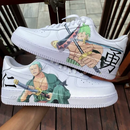 کفش اسپرت ONE PIECE کاستوم کتانی انیمه وان پیس ایرفورس نایک nike air force کد 84203