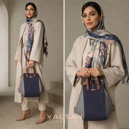 کیف دوشی و دستی زنانه چرم یلسان مدل لیان کد 047-MC